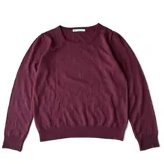 マジェスティックレゴン　クルーネックニット　プルオーバー　無地　ベーシック　F