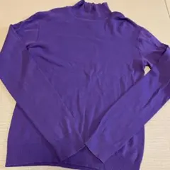 agnès b. パープル タートルネックセーター サイズ3