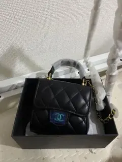 シャネル ブラック ミニバッグ チェーンショルダー　ノベルティ新品