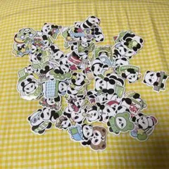 パンダ キャラクター ステッカー 大量セット
