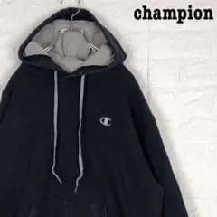 ゆるだぼ★ チャンピオン スウェット パーカー 刺繍ワンポイントロゴ 90s