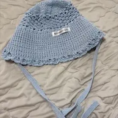 NIUNAIGUO ニットバケットハット ライトブルー