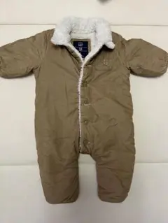 美品BABYGAP 3-6ヶ月ロンパースダウンコートジャンプスーツボアジャケット