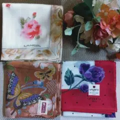 【未使用】LANCEL・きもの・ungaroハンカチセット