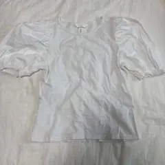 H&M パフスリーブ トップス ホワイト Sのサムネイル