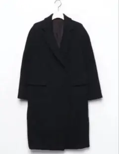 ドレスイブ　ブラック チェスターコート 膝丈　ロングコート