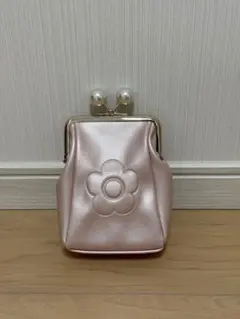 マリークワント がま口ポーチ ピンク