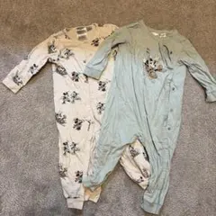 H&M ディズニー ミッキーロンパース　80cm 2枚セット