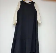 Hina Style 大きいサイズワンピース　七分袖