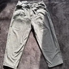 CITEN ワイドテーパード デニムパンツ グレー L