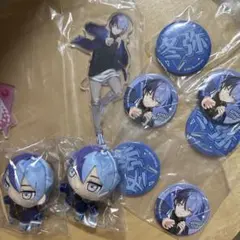 青柳冬弥 アクリルスタンド 一番くじ ぬいぐるみ 缶バッジ 5点セット