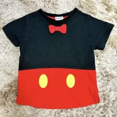 【ハロウィン】ミッキーマウス Tシャツ 100%コットン 蝶ネクタイ付き