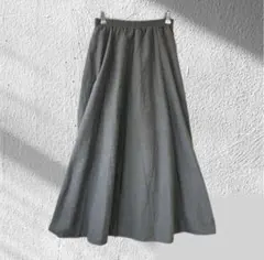 新品 スカート ロングスカート M フレア マキシ丈 ギャザー 裏地付きのサムネイル