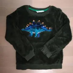 恐竜　スパンコール トレーナー 120cm