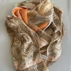 Yves Saint Laurent サンローラン ペイズリー柄ロングスカーフ