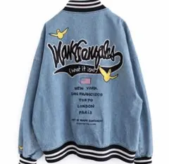 マークゴンザレス デニムスタジャン XL バックロゴ ジャケット