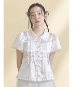 トリートユアセルフ Rose choker satin puff blouse - メルカリ