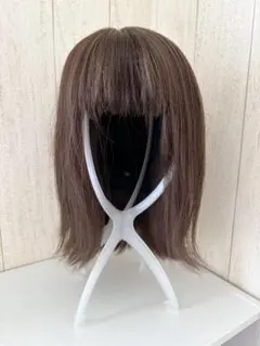超美品✨アンベリール✨医療用ショートウィッグ ブラウン 最高級人毛