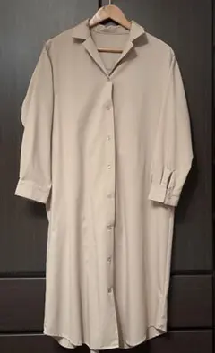 INGNI ロングシャツワンピース ベージュ M