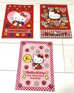 最終値下げ！　キティ　平成　レトロ　ノート　3つ　まとめ売り