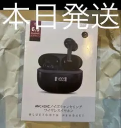E09 ワイヤレスイヤホン Bluetooth 6.0 ANC+ENC
