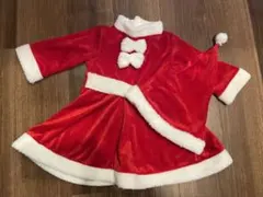 クリスマス　サンタクロース　ワンピース＆帽子　90cm