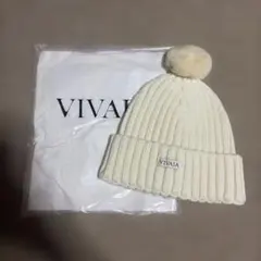 VIVAIA ホワイト 白　ニット帽