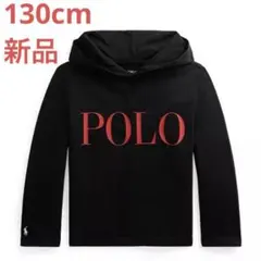 130cm ラルフローレン ロゴコットンフーデッドTシャツ 新品未使用　キッズ