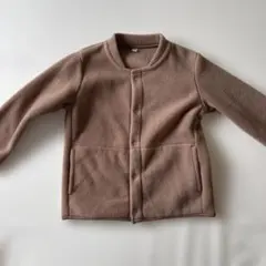 無印　フリースジャケット ベージュ　サイズ100