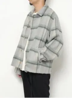 Auralee SURI ALPACA SHAGGY CHECK BLOUSON - メルカリ