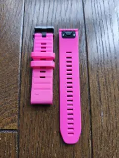 ガーミンS70、ダイバーウォッチに最適　ピンク シリコンバンド　22mm