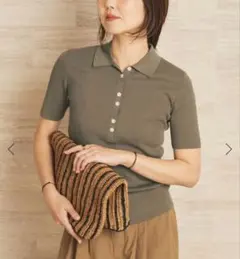 Plage Collar Rib ニットのサムネイル