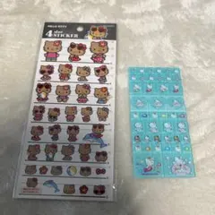 ハローキティ 日焼け　4サイズステッカー タイルシール　セット