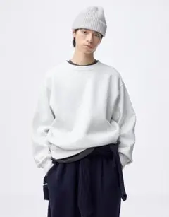 GU ヘビーウェイトスウェットプルオーバー　M ライトグレー