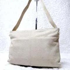 LOEWE Python Leather Ivory Shoulder Bag