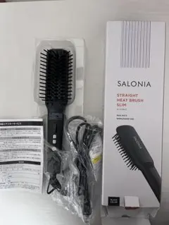SALONIA ストレートヒートブラシスリム ブラック