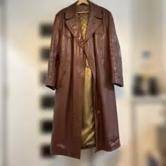 本革　ロングコート