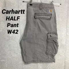 カーハート　カーゴパンツ　グレー　ハーフパンツ　ショーツ　ビックサイズW42