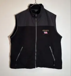 WOOL RICH ウールリッチ　星条旗刺繍ロゴ　フリースベスト