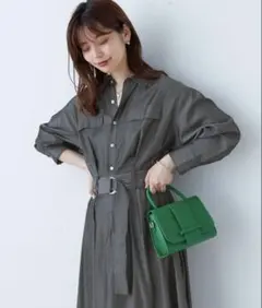 WEB限定/ミリタリーシャツワンピ―ス