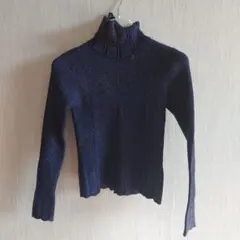 ANNA SUI MINI パープル タートルネック 長袖カットソー M