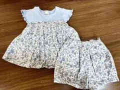 プティマイン　花柄セットアップ　110センチ