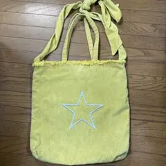 niko and ... コーデュロイ トートバッグ イエロー