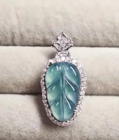 藍水翡翠 ペンダントトップ