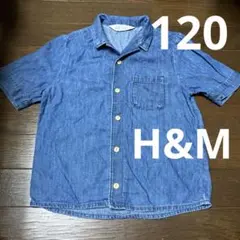 H&M 半袖デニムシャツ エイチアンドエム