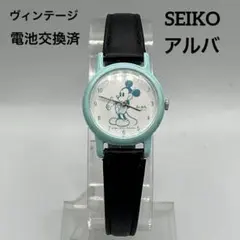 SEIKO セイコー アルバ ミッキーマウス Y131-6090 電池交換済