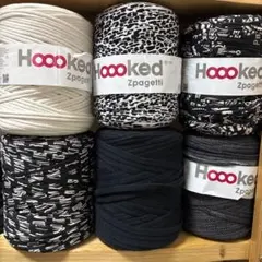 Hoooked Zpagetti ズパゲッティ　大玉　6個セット　モノトーン系