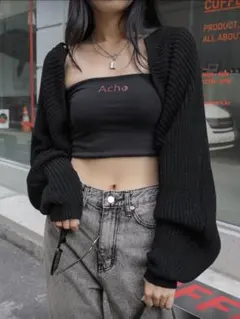 オープンフロントカーディガン SHEIN