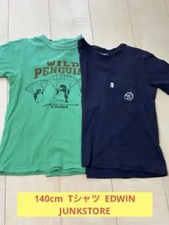 キッズ 140cm Tシャツ 2枚セット EDWIN JUNKSTOREのサムネイル