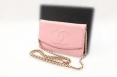 CHANEL シャネル【美品】チェーンウォレット デカココ チェーン